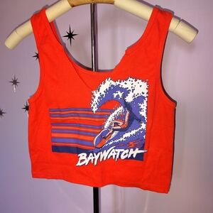 Women's Red Crop Top